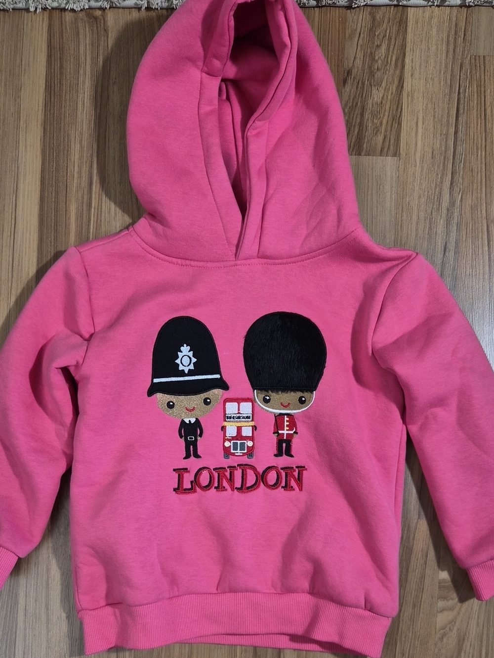Straight From London Embroidered Hoodie Girls 4-6